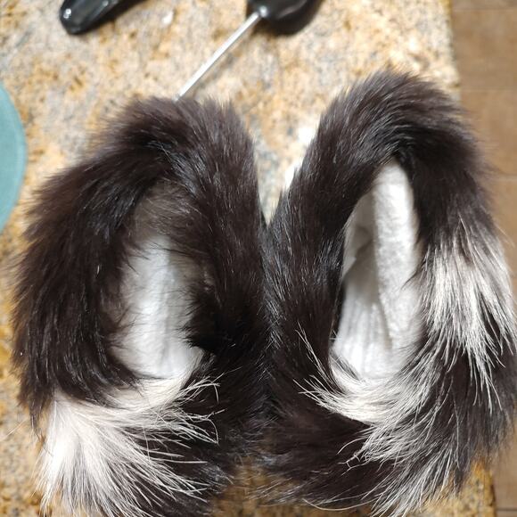 Tecnica Leather Fur Embroidered Boots Mid Calf Multicolor Women's Size US 6.5 - Picture 13 of 15